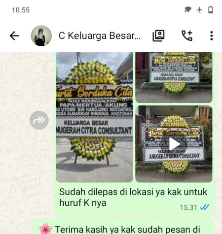 Pengiriman Papan Bunga Duka Kedungmulyo Butuh