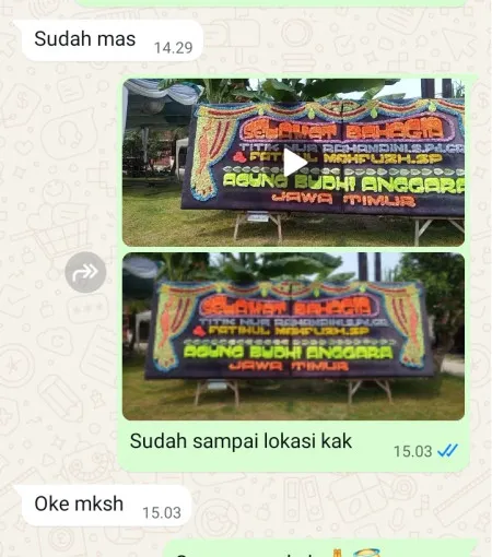 Pengiriman Papan Bunga Kedungmulyo Butuh